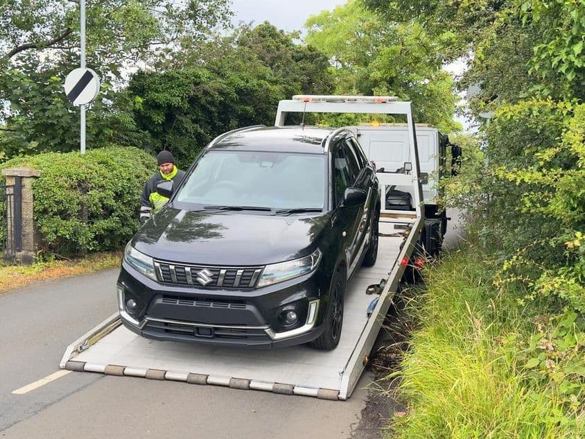 Autómentés egy vidéki lerobbanás után