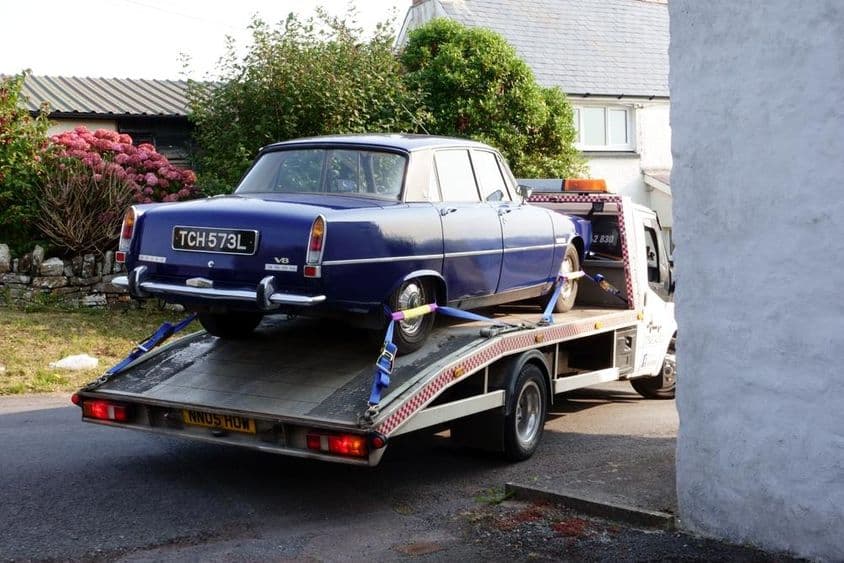Rover P6 egy Ford autómentő járművön